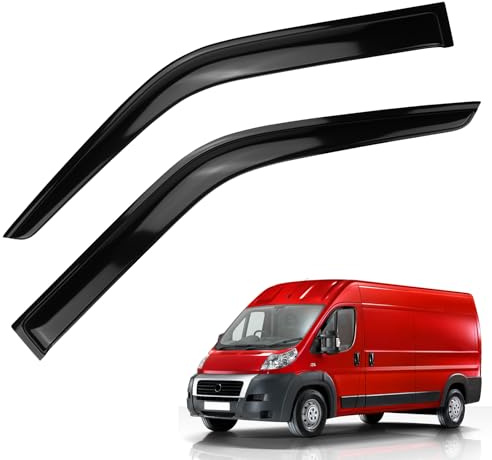 Opaltool Déflecteurs de Vent Pluie d'air pour 2006-2024 Ducato, Lot of 2 Deflecteurs d'air Déflecteurs de Vent Montage Facile