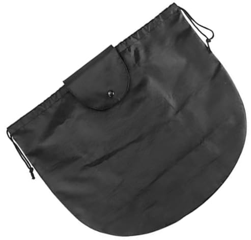 STOBAZA Motorradhelm Tasche aus Polyester mit Kordelzug Schwarz Leicht Tragbar und Einfach Aufzuhängen als Staubschutz für Ski und Baseballhelme