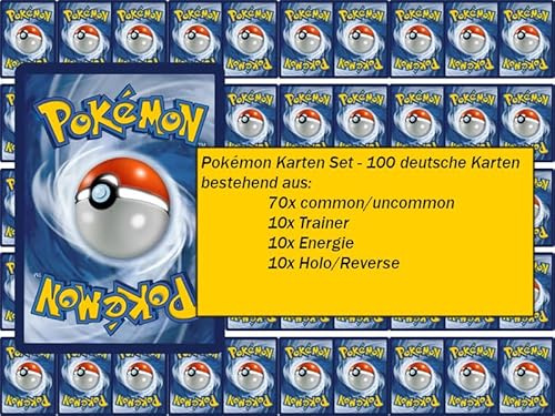 Pokémon kortset – 100 tyska kort
