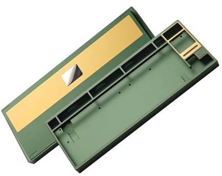 Tmboryuu Funda de aleación de aluminio para teclados mecánicos compactos al 80 % con interruptores, carcasa de teclado mecánico de aluminio anodizado