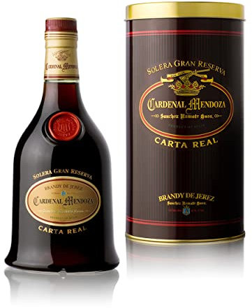 Sanchez Romate Carta Real 30yo Spanish Brandy with Riedel Brandy Glass 70 cl