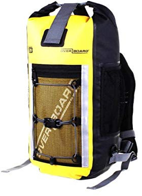 Overboard OB1145Y Wasserdichter Rucksack Sports 20 Liter Gelb, 45 x 37 x 4 cm