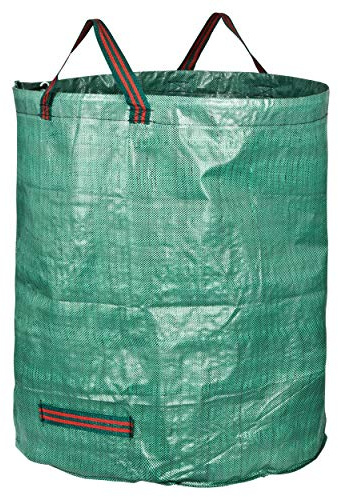 GardenMate 15X 272l Gartensack Laubsack Gartenabfallsack stabil - Gartensäcke für Gartenabfälle - Laubsäcke Rasenschnitt - Grünschnittsäcke faltbar, groß, robust aus Polypropylen-Gewebe 150GSM
