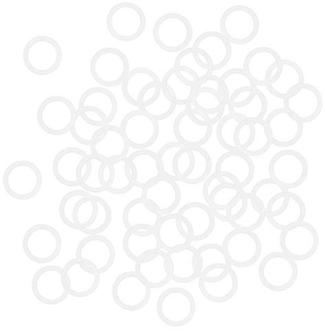 sourcing map Silicone Anello Toroidale, 14mm OD 10mm ID 2mm Larghezza VMQ Guarnizione Tenuta per Compressore Valvole Tubo Riparazione, Bianco, Confezione da 50