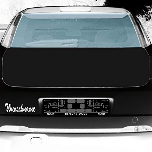 Girl Desired Name Sticker Tattoo for Car and Room Door Window Wardrobe (White, Custom Name)