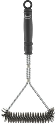 RÖSLE Grillrost-Reinigungsbürste, 35x16 cm, schwarz/silbern