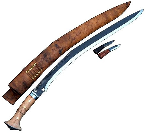 60 cm Lange Klinge. Traditionelles Sirupat-Kukri -Gurkha Khukuri-Sharpen-Ready- Authentisches Gurkha-Kukri-Messer - großes Khukuri - extra große Messer-Schwerter