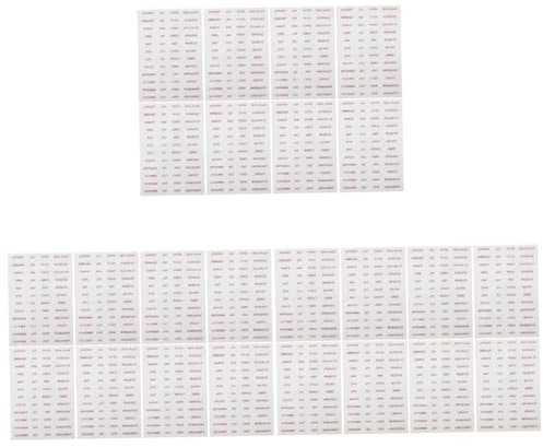EXCEART Blätter Aufkleber Diy-brief Etiketten Für Wasserflaschen Dekorativ Buchstabendekor Mini-sammelalbum Miniband Durchsichtiges Klebeband Vintage Sammelalbum Gold Pvc Das Album Kind
