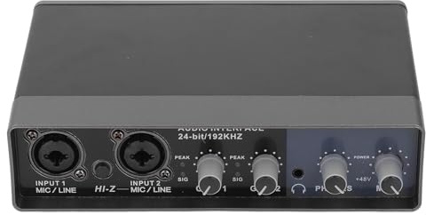 Carte Son Live, Table de Mixage D'enregistrement Professionnelle, Réverbération DSP, Alimentation Fantôme 48 V, Son HiFi sans Perte, 24 Bits 192 K Hz. Mixage Intelligent, pour