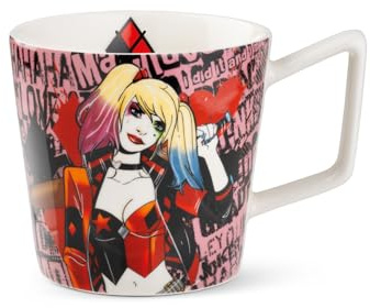 Egan Mug Collezione Warner Bros Dc. Mug in New Bone China di Colore Multicolor con Harley Quinn. La refernza è 117002