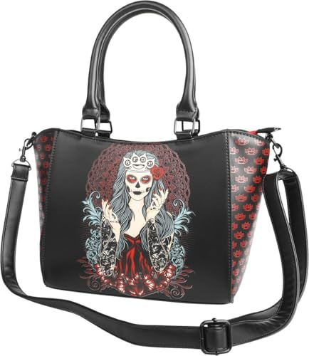 Five Finger Death Punch Lady Muerta Frauen Handtasche schwarz/rot
