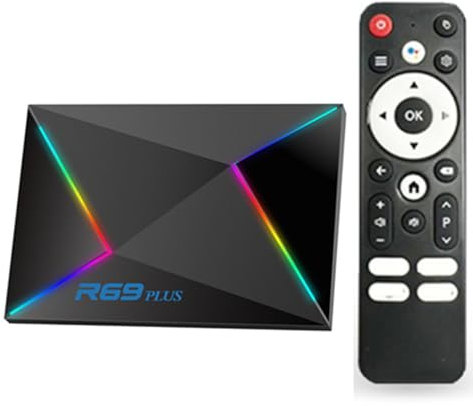 CHROX R69 Plus Android 14.0 Smart Box 4 GB De RAM 32 GB Emmc H728 CPU De Cuatro Núcleos De 64 bits Arm Corter-A53 Salida Mali 8K BT5.0 2,4 GHz/5 GHz WiFi 100M LAN Enternet,2gb+16gb