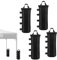 Pesos para Carpas, Saco de Arena para Rellenar Carpas, Gazebos de Exterior, Estructuras de Carport y Palos de Paraguas Plegables, 4 Piezas,Double-Handled Negro （50 * 22cm）