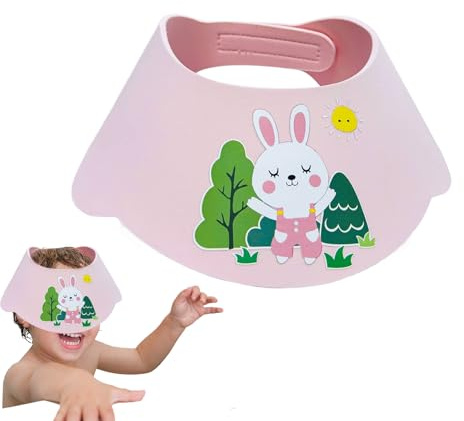 Gorro Ducha Infantil Para Lavar El Pelo Escudo De Ojos Y Oídos Ajustable E