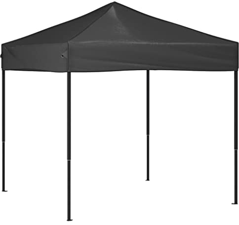 Tonnelle de Jardin Pliable, Tente de Réception Pavillon Barnum de Jardin Anthracite 2x2 m