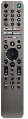 1st for RMF-TX621E Röstfjärrkontroll Bakgrundsbelyst Bravia XR-55A90J A90J Smart Android Ersätt med bakgrundsbelysning