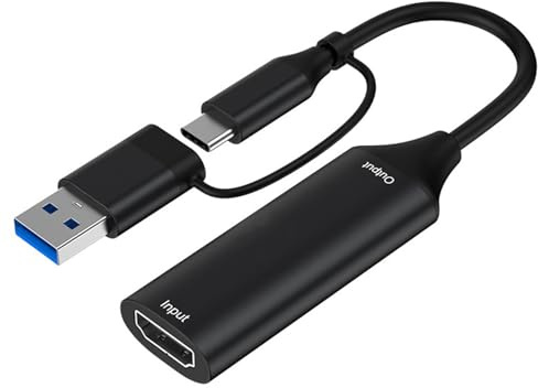 THINCAN Videoaufnahmekarte USB+Typ C Zu HDTV USB Video Erfassen Geräte Konvertieren Sie Den Digitalen Für PC HDTV Laptop Gaming Karte