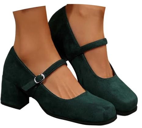 Escarpins à pieds larges pour femme - Chaussures à talons élégantes - Chaussures de mariage - Chaussures de danse d'été confortables - Chaussures basses à talons hauts - Chaussures traditionnelles
