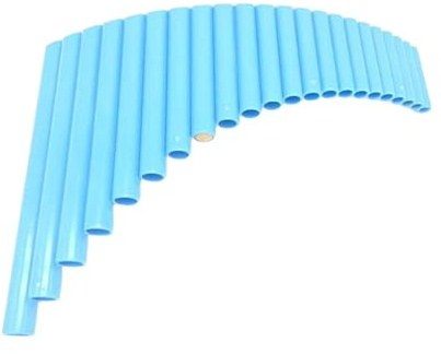 Panflöte Für Erwachsene 22 Röhren ABS Kunststoff Panflöte G Tonart Handgefertigtes Instrument Für Die Linke Und Rechte Hand(Blue Right)