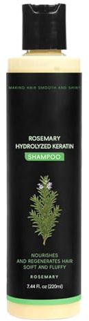 Shampooing pour la croissance des cheveux - 220 ml, shampooing volumateur nourrissant au romarin hydrolysé | Produits de soins personnels pour un usage quotidien à la maison ou en voyage