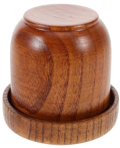 Hemobllo Gobelet à Dés en Bois Massif 1 Gobelet 5 Dés en Plastique Jeu de Bar pour Karaoké et Fêtes Accessoires de Jeux de Société pour Shaker