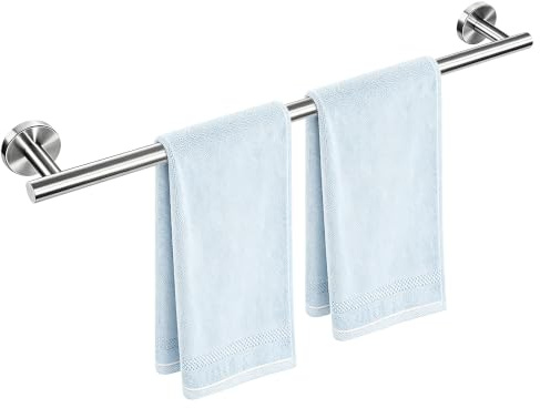 Handtuchhalter Wandmontage Edelstahl Handtuchstange, Gebürstet Silber, 70cm | Rostfrei, Modernes Design, Geeignet für Badezimmer Küche und Waschküche