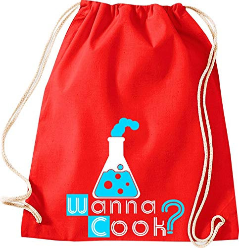 Sac de sport Sac de gym Wanna Cook ? verre Test Tube, Rot