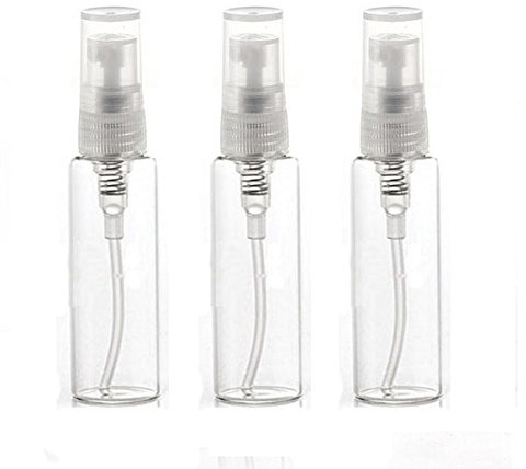 Elfenstall Parfümzerstäuber aus Glas 10 ml zum Nachfüllen für Unterwegs oder auf Reisen 3 Stück im Set