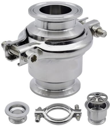 Clapet anti-retour vertical unidirectionnel en acier inoxydable SUS304/316L, 19-102 mm, 3/4''-6''(SUS316L,51mm Ferrule 64)