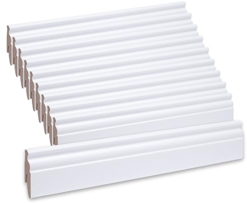 Leiste24 26 m Sockelleisten Berliner Profil 60 mm All Inclusive Paket