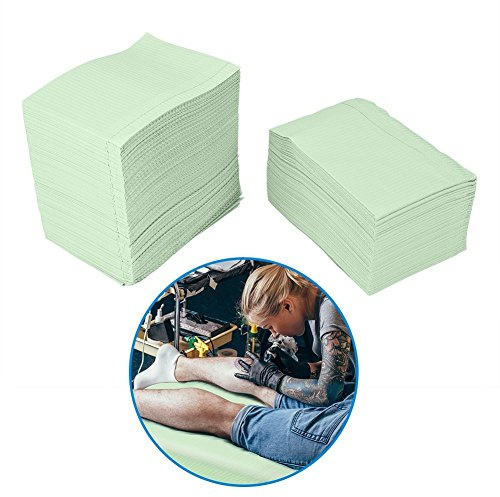 Stuoia impermeabile usa e getta, 125Pcs Tovaglie pulite a tenuta stagna Sottopiatto(Verde)