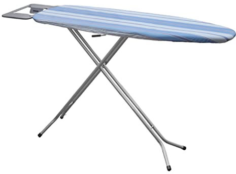 Maury's Asse da Stiro Professionale 110x34cm: Telaio Rinforzato + Copriasse in Cotone, Piano Poggiaferro per Caldaia, Regolabile in Altezza, Robusto,Quattro Gambe, Colori Assortiti