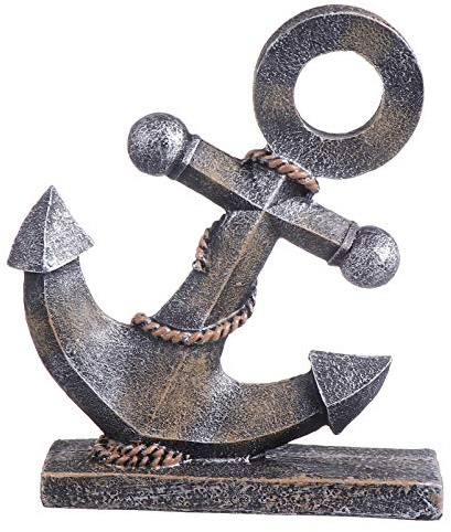 jojofuny Adorno De Ancla De Barco Resina Retro para Decoración De Escritorio Estilo Elegante Accesorio De Hogar y Oficina para Salas y Bares