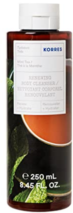 KORRES MINT TEA Revitalisierendes Duschgel mit aktiv Aloe-Vera, dermatologisch getestet, vegan, 250 ml