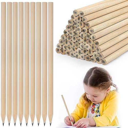 HAOMEEDUO 60 Stück Holzbleistifte HB Graphitstift zum Zeichnen Bleistifte für tägliches Schreiben Schulbedarf und Büro