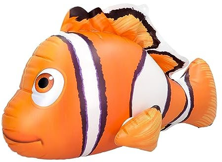 Boland 52176 - Pez tropical hinchable, 53 cm, pez payaso, juguete acuático, decoración, decoración de fiesta para piscina, fiesta de verano y fiesta temática