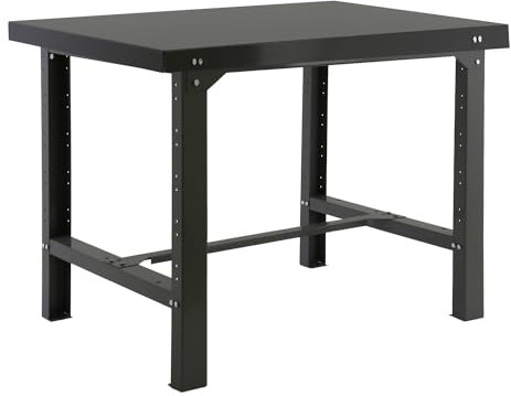 Simon Rack Banco da lavoro per officina, capacità di carico 600 kg, 830x1200x730 mm, Tavolo da lavoro fai da te, Antracite - BT6