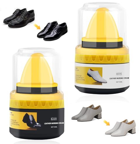 HASAIKA® Leder Reparatur Creme, Schuhpflege Cream, Paste Farbstoff Restaurator,Schuhwachs mit Schwammbürste zur Pflegt Schuhe, Taschen, Brieftasche und Möbel aus Leder