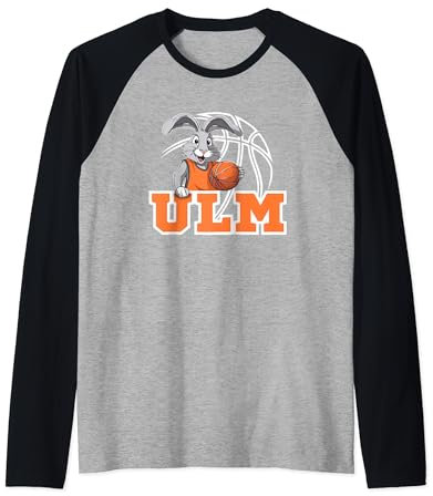 Ulm Basketball Fan Support Schwaben Stadion orange weiss Raglan