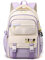 FANDARE Zaino Casual Elegante Porta PC Università Borsa Da Viaggio Scuola Viola