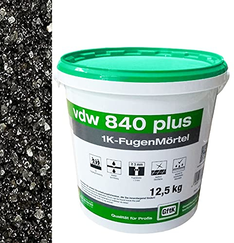 vdw Plasterfugenmörtel (vdw 840 plus 1K - 12,5kg in Basalt)