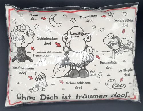 Traumhafte Genusswelten Zirbenkissen Sheepworld 19 x 26 cm Ohne Dich ist träumen Doof (Alles Doof)