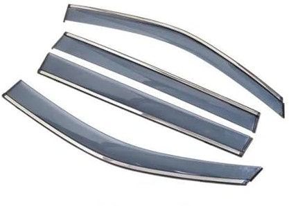 DATOUJLS Auto-Windabweiser für Fenster Für F&ord Für Fiesta 2009-2015 Limousine Fensterblenden Lüftungsblenden Sonnen Und Regenabweiser(Stil B)