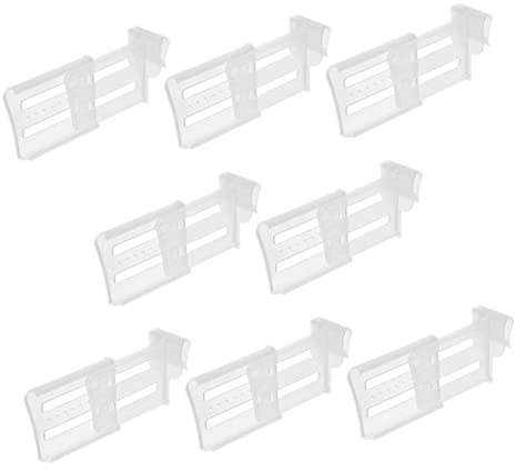 UKCOCO Fridge Divider Board 8pcs Adjustable Refrigerator Side Door Partition Freezer Accessory Fridge Shelf Organizer for Kitchen Storage and Daily Use