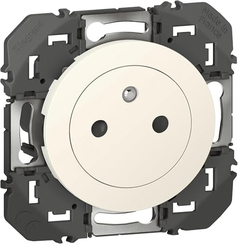 LEGRAND - Prise Electrique Murale 16A avec Terre dooxie Surface - Prise 2P + T Affleurante avec Fond Rétractable - Fabriqué En France - Blanc (Lot de 5)