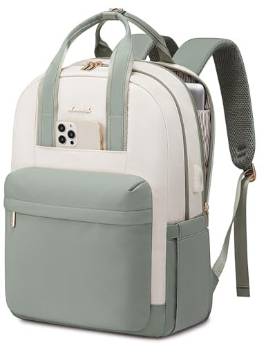 LOVEVOOK Rucksack Damen, 15,6 Zoll Laptop Schulrucksack Mädchen mit Laptopfach, Wasserdicht Tagesrucksäcke Reiserucksack Arbeitstasche Lehrertasche, Backpack Women Elegant für Uni Büro Freizeit
