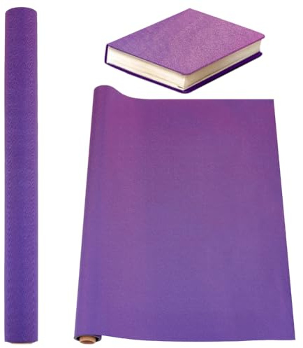 OLYCRAFT 120x43cm Buchleinen Lila Glitzer Buchbindetuch Stoffoberfläche Papierrücken Papierrücken Dicht Gewebtes Buchbindetuch Buchumschlag Stoffoberfläche Für DIY Buchbindeumschläge