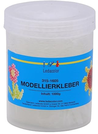 Original Ledacolor Modellierklebstoff |1000g | wasserlöslicher knetbarer Kleber für raue Oberflächen | Modellierkleber zum basteln