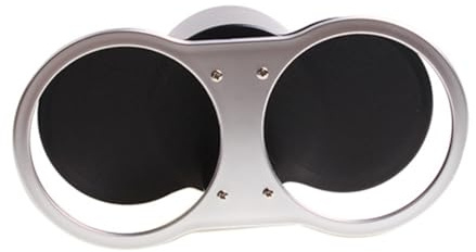 MUCKLILY Portavasos para Coche Negro de Abs Doble Orificio, Soporte Resistente para Latas y Bebidas, Accesorio Multifuncional para Auto y Camión