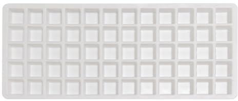 Stampo Per Torta Vassoio quadrato medio in silicone per essiccatore, divisori per alimenti, accessori per l'essiccazione di frutta, verdura e torte, vassoio per ghiaccio in silicone (White, 30.4x20cm)